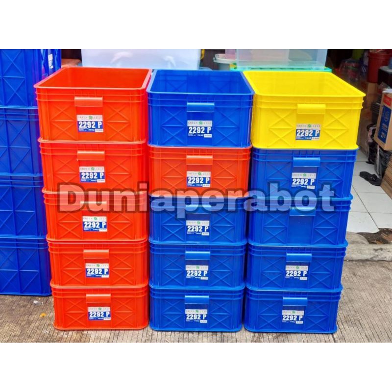 Jual Container Box Industri Plastik GREENLEAF 2292 P/ Keranjang ...
