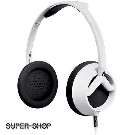 HEADSEAT HEADPHONE NIXON | TROOPER HEADPHONES WHITE BLACK