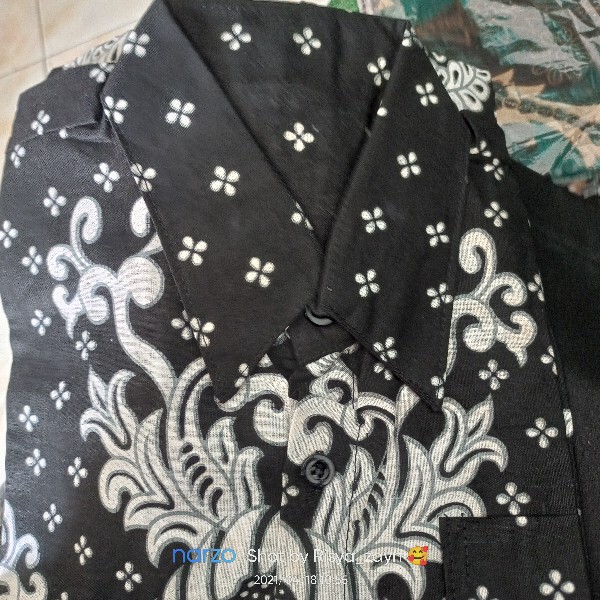 Kemeja Batik Pria Lengan Pendek M L Xl Xxl Baju Seragam Original