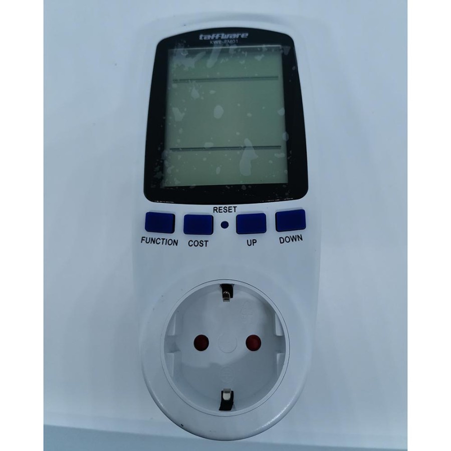 Taffware kWh Meter Pengukur Biaya Lisrik Rumah Multifungsi - KWE-PM01 - White