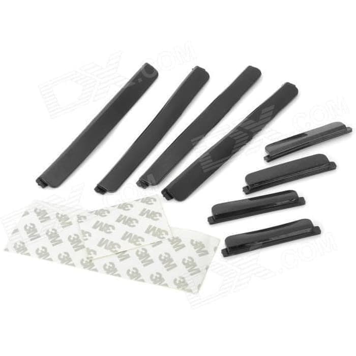 Set Hitam Karet Pelindung Pengaman Pintu Mobil Door Guard Isi 8 Pcs