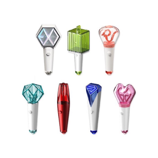 SM ARTIST FANLIGHT/ LIGHTSTICK KEYRING (exo, super junior, red velvet, nct, shinee, tvxq, snsd)