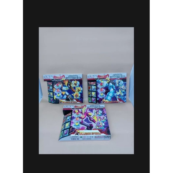 Mainan gangsing tarik dragon warior