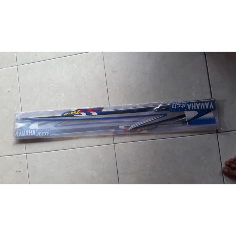COD STIKER STRIPING AKSESORIS SEPEDA MOTOR YAMAHA FIZ R FIZR F1ZR F1Z R SS TWO BIRU