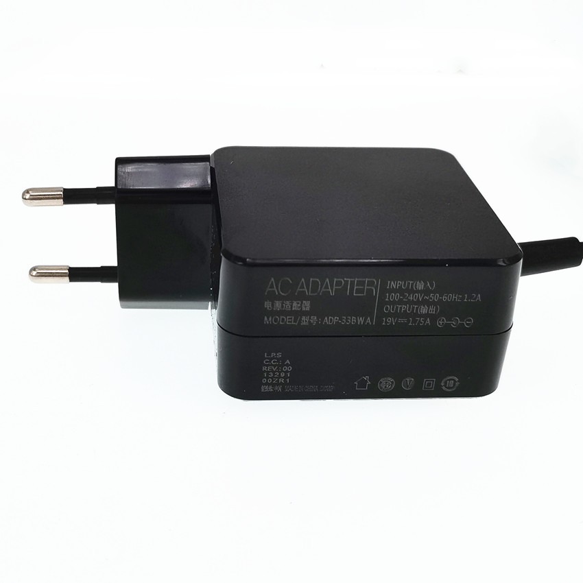 Casan Adapter Charger Laptop - Notebook Asus Type Konektor Colokan MicroUSB USB Mikro 19v 1.75a 33 W