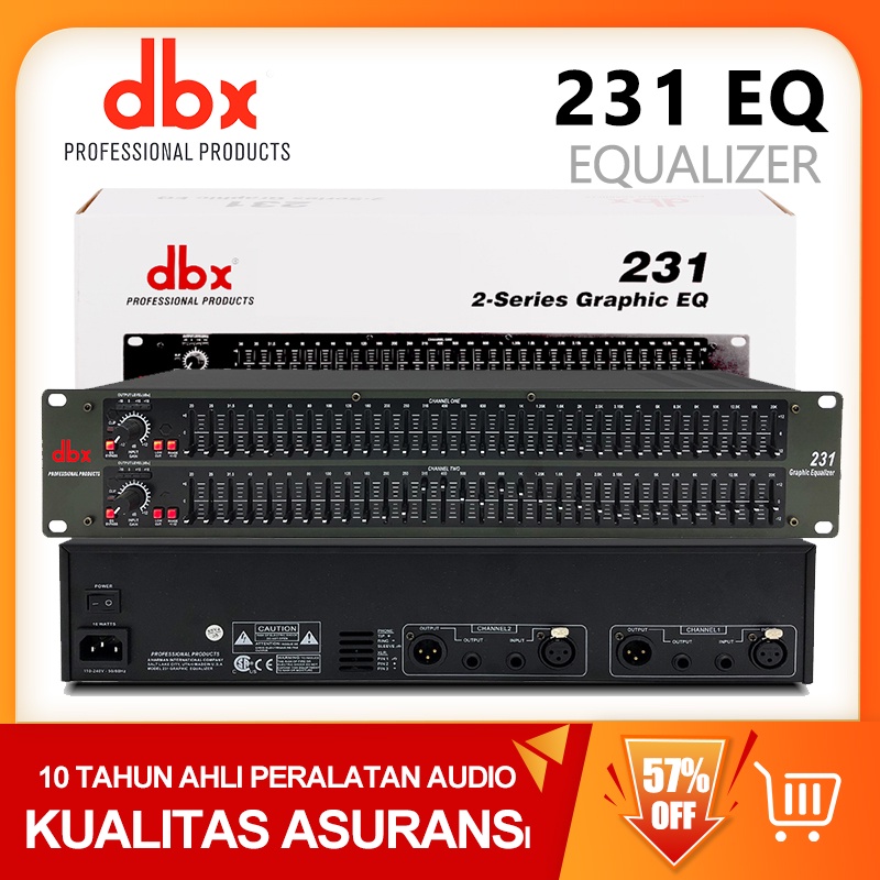 [COD] Equalizer DBX 231EQ, penyesuaian 31-band dua lapis Equalizer DBX 231 - dbx231 (31 Channel )