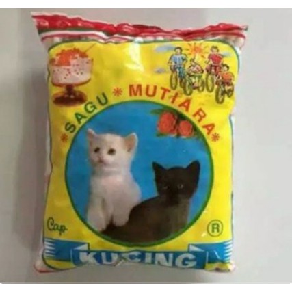 sagu mutiara/ bubur mutiara cap kucing 100g