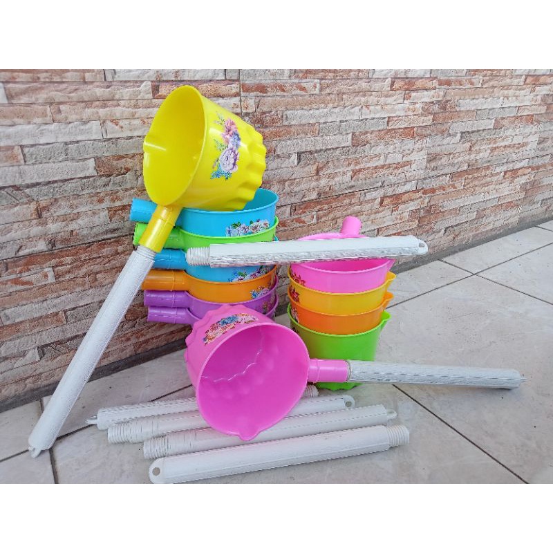 gayung drat motif/bajigur drat/gayung panjang