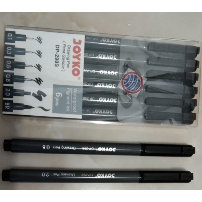 

Drawing Pen Set Joyko DP-298S per set isi 6 Drawing Brush Pen Joyko