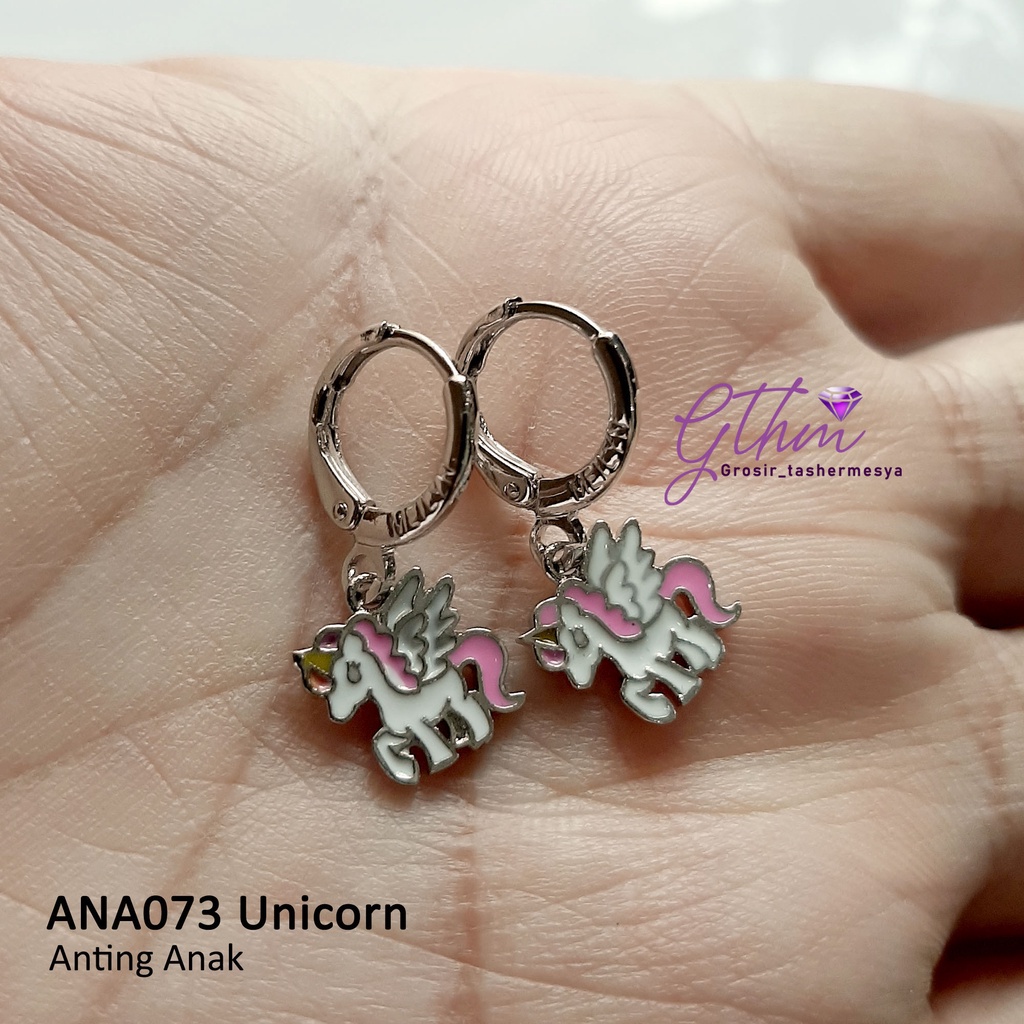 Anting Anak Unicorn Wing Kuda Poni Perhiasan Fashion Anti Karat Anti Alergi ANA073 GTHM