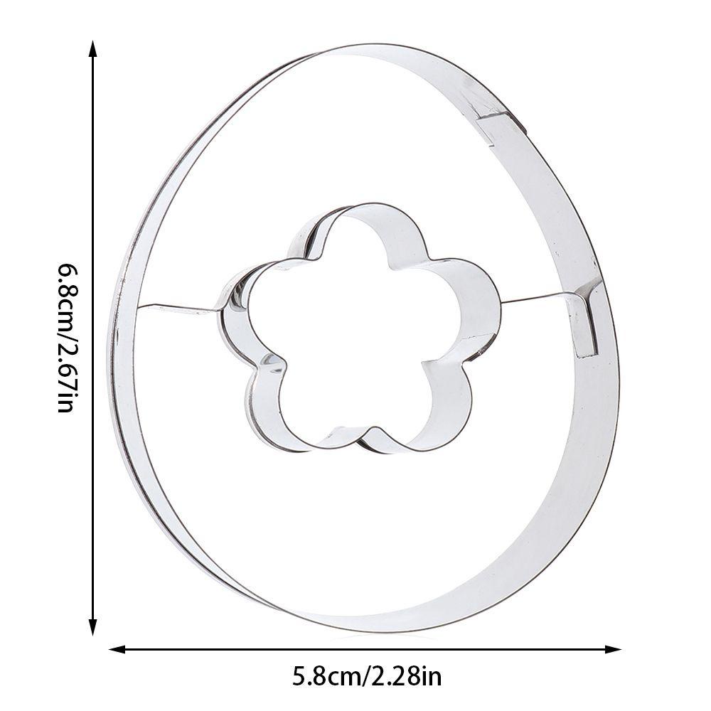 Solighter Cetakan Paskah Butterfly Stainless Steel Fondant Pastry &amp; Baking Tools Bunny Telur Paskah