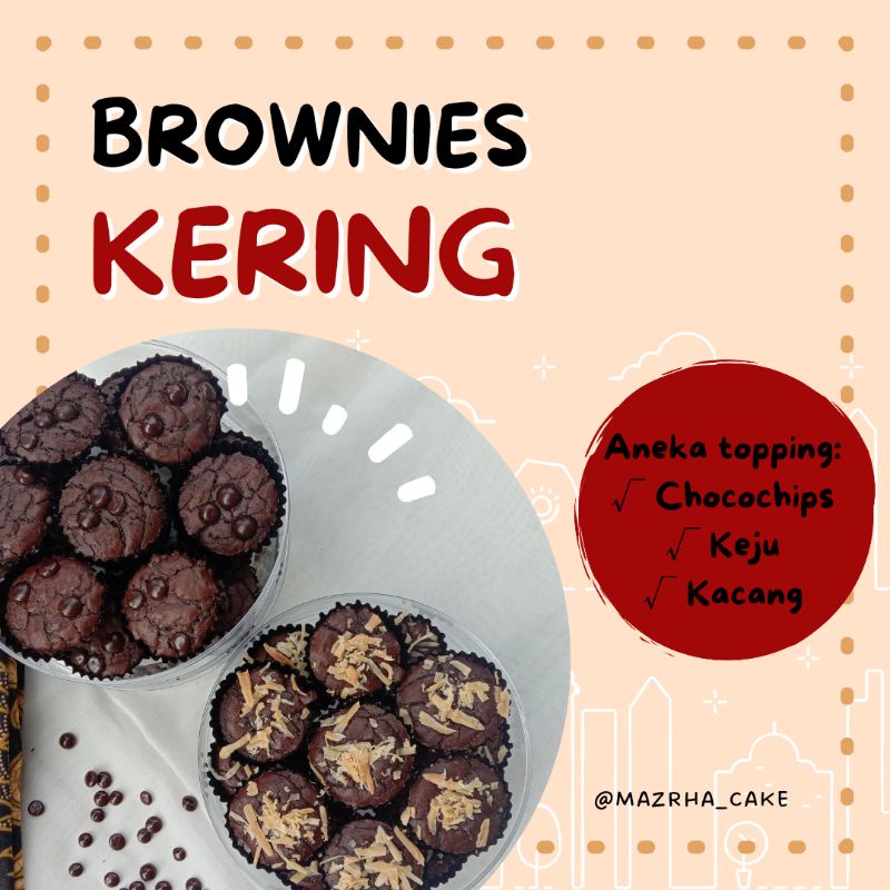 

Brownies cookies Brownies kering homemade toples ukuran 250gr