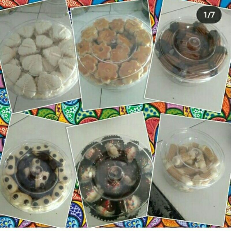 

Kue kering 1 paket isi 6 Toples