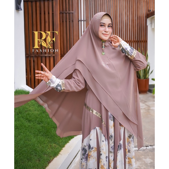 Lalunna Syari by RF Fashion by Rayhan Co. Light Brown Ceruty