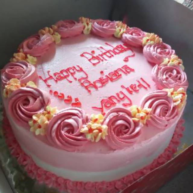 

Kue ulang tahun pink cantik