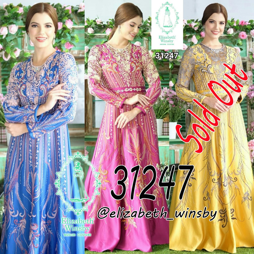 Baju Gamis Pesta Wanita Elizabeth Winsby Gamis Fashion Muslim Baju Pesta Gamis