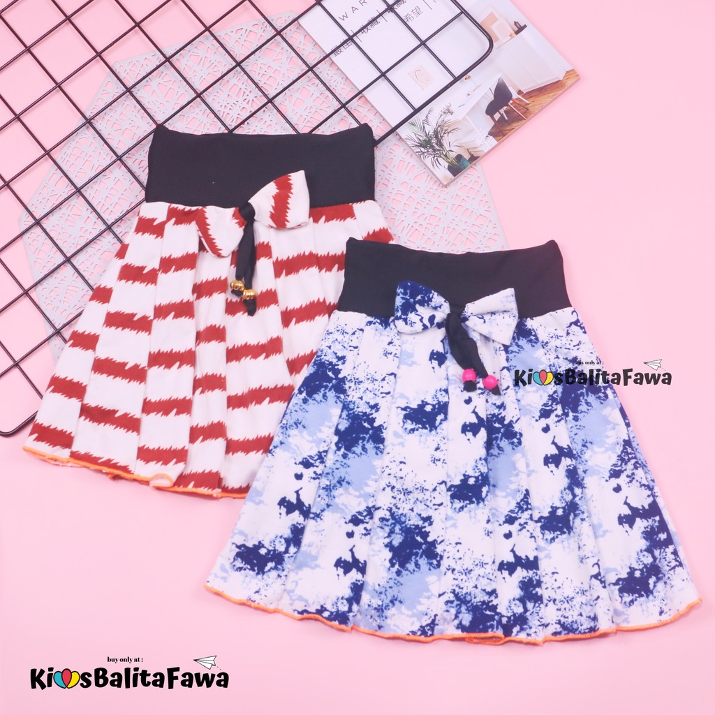 Rok Pita Bianca uk. 2-3 Tahun / Rok Bawahan Pendek Motif Anak Perempuan Cewek Murah Skirt Grosir