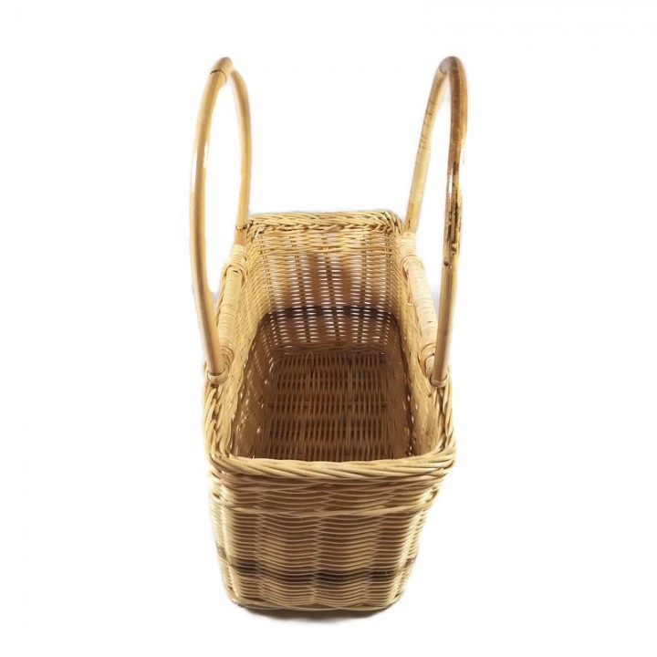 Kerajinan Tangan Rotan - Keranjang Tenteng Kotak Kecil 34x15x29cm