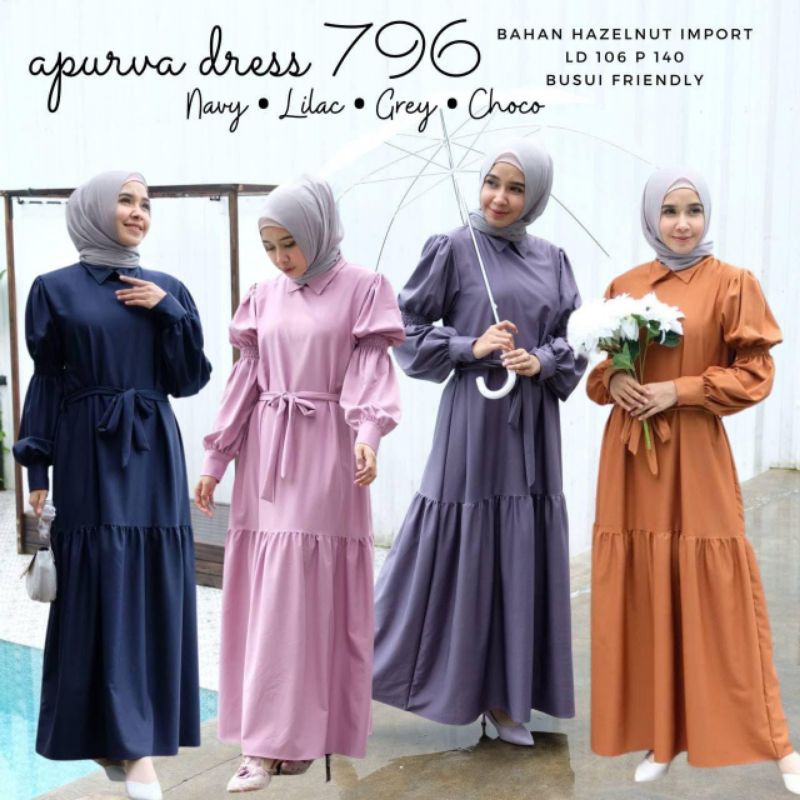 [REAL PICTURE] APURVA DRESS HAZELNUT IMPORT TANAH ABANG PGMTA METRO GROSIR SUPPLIER KONVEKSI
