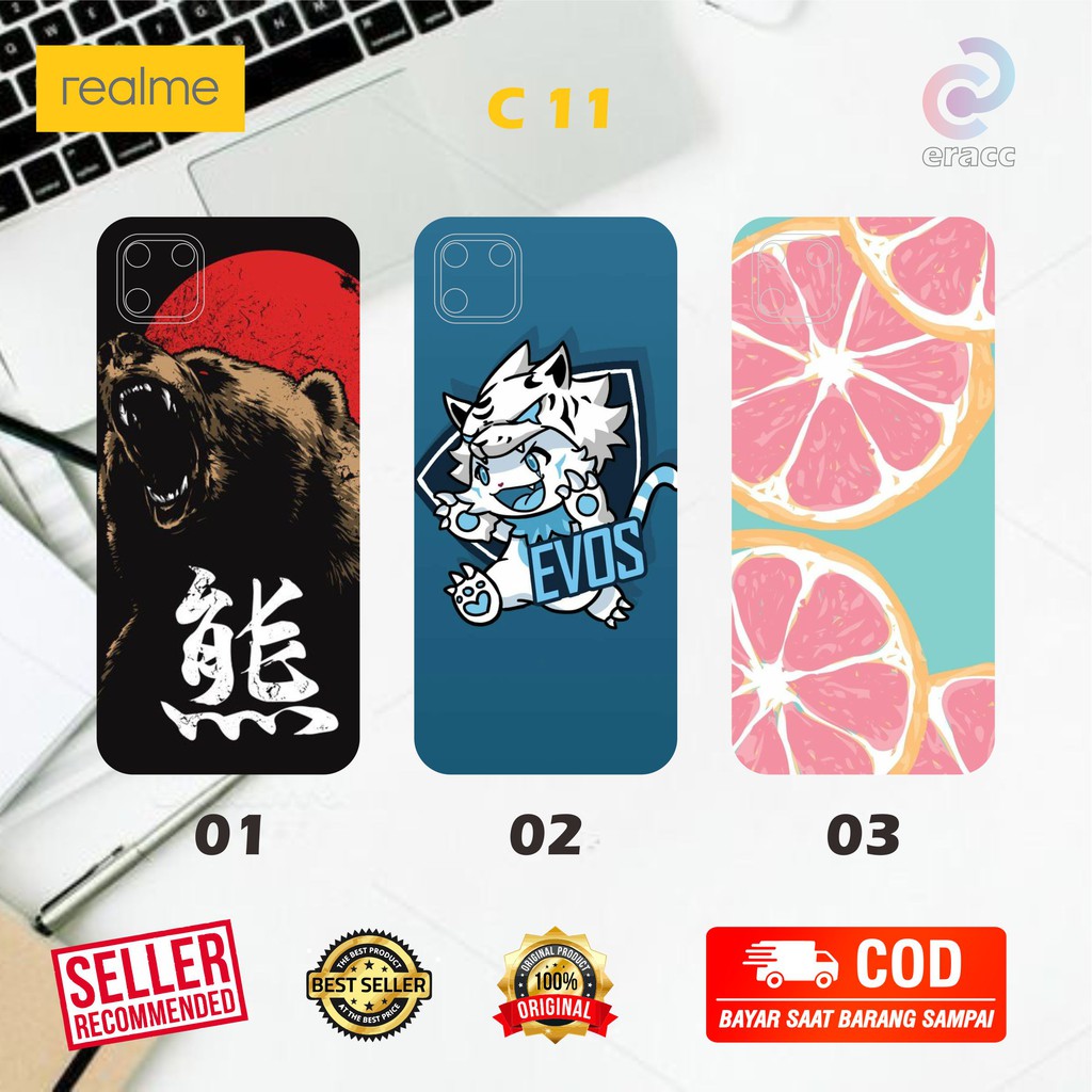 GARSKIN REALME C11 BISA CUSTOM DESAIN