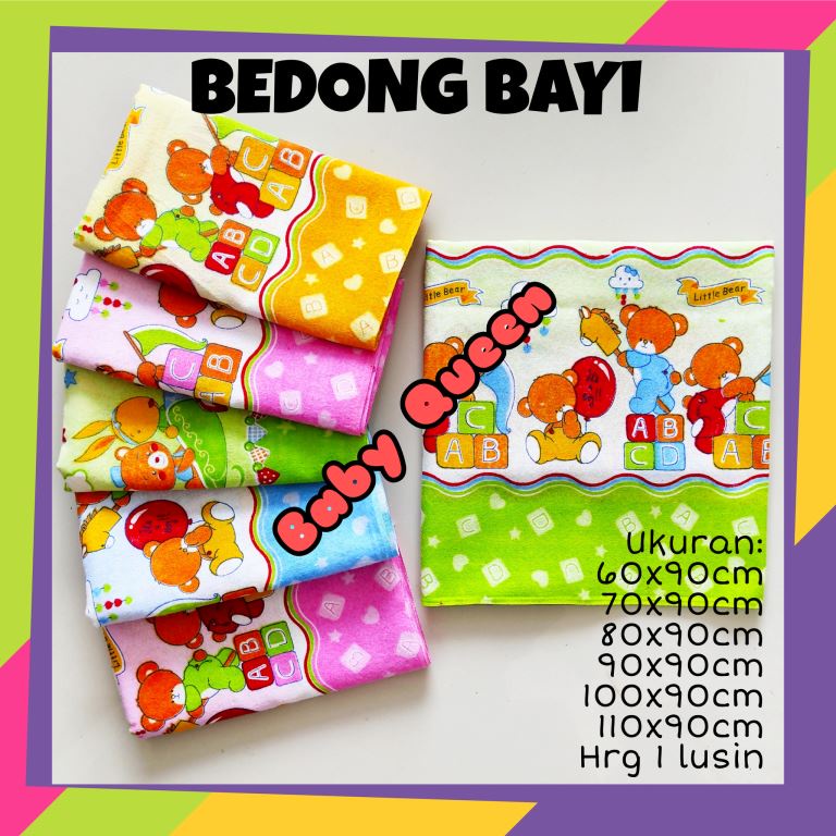 1 LUSIN Bedong bayi grosir perlengkapan bayi lahir