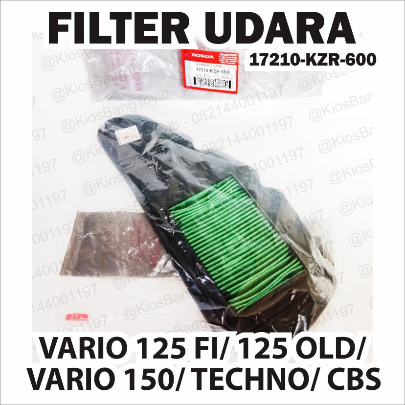 FILTER UDARA / SARINGAN UDARA VARIO 125 FI / 125 OLD / VARIO 150 / TECHNO / CBS  ★17210-KZR-600 ★