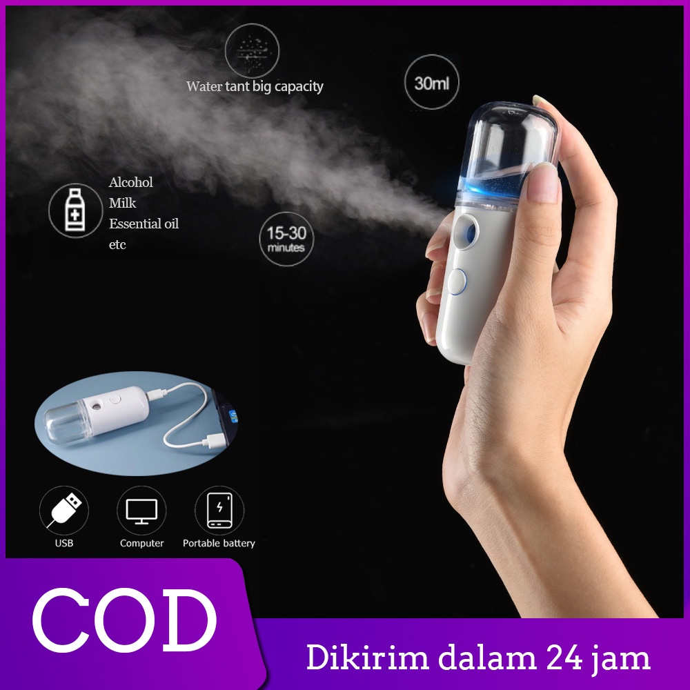 Mini Nano Spray Face moisturizing Atomization Nano Spray Wajah Portable Facial Mist