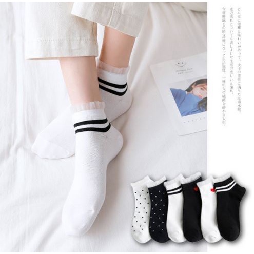 KMK-01 kaos kaki SEMATA KAKI RENDA summer japan jepang korea cotton katun mori socks lolita