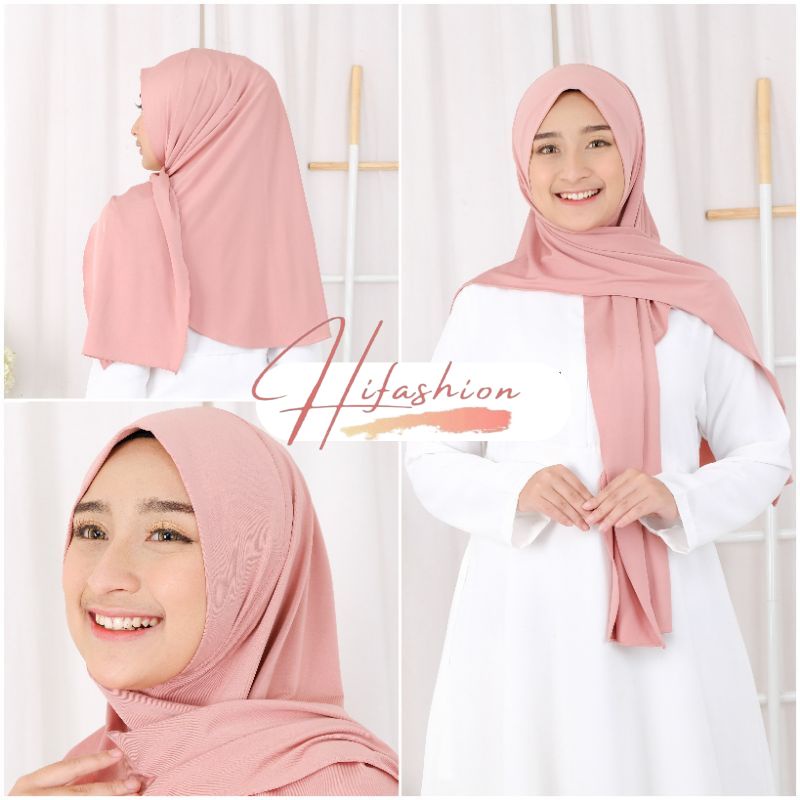 Hijab Pashmina Bergo Instan Elisa Pad Antem Jersey