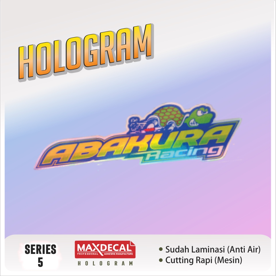 Sticker ABAKURA Terlaris Bijian/ Stiker Kata Kata Viral/ Stiker Racing/ Sticker Motor/ Stiker Sponso