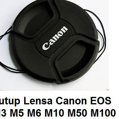 Tren Tutup Lensa Canon EOS M M3 M5 M6 M10 M50 M100 15-45mm Lens Cap 49mm Canon Mirrorless