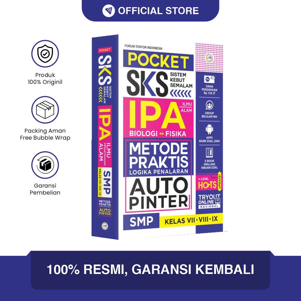 Buku IPA SMP SKS Auto Pinter HOTS Terlengkap Terbaru