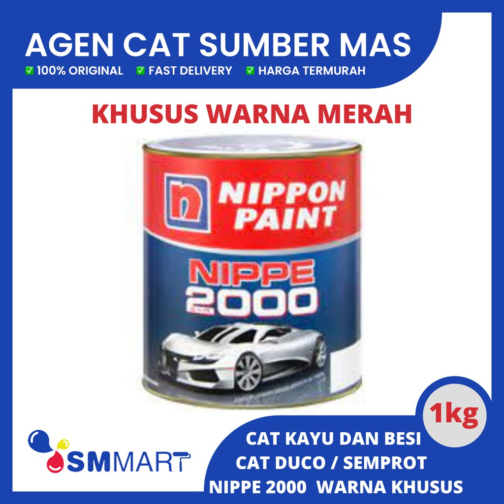 CAT DUCO NIPPE 2000 WARNA KHUSUS MERAH  1KG