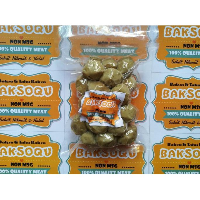 

Bakso Halus Keto BaksoQu (diet Ketogenic), Non MSG dengan Bumbu Kuah