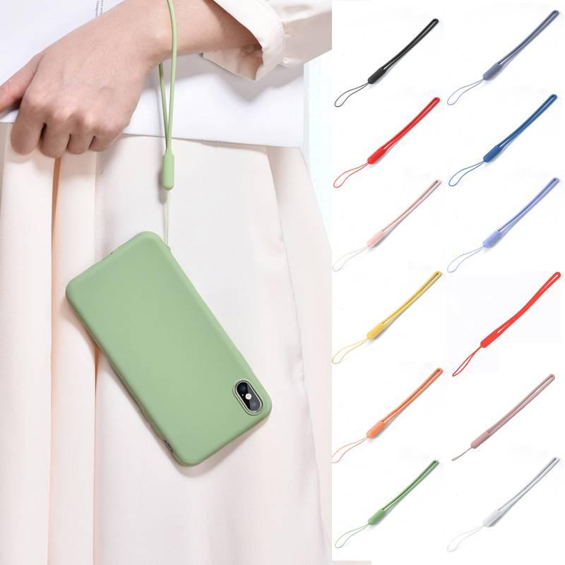 Tali Lanyard Bahan Silikon Warna Acak Untuk Handphone / Kamera / Gantungan Kunci