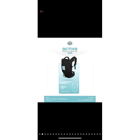 PRELOVED SSC ACTIVA BABY CARRIER