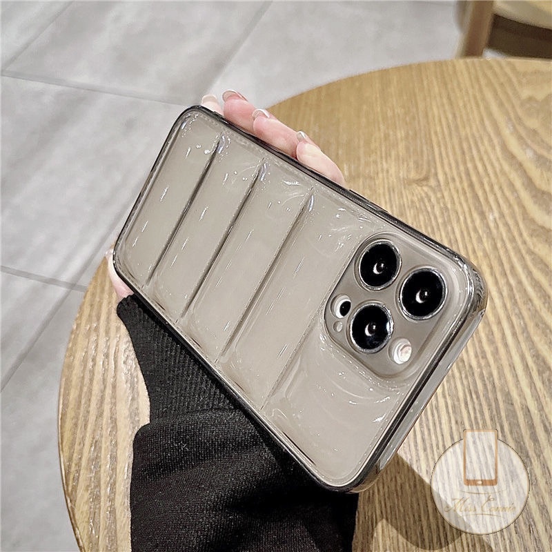 Soft Case TPU Transparan Bentuk Jaket Untuk iPhone 11 7Plus 8Plus 13 12 Pro Max XR X XS Max 7 8 SE