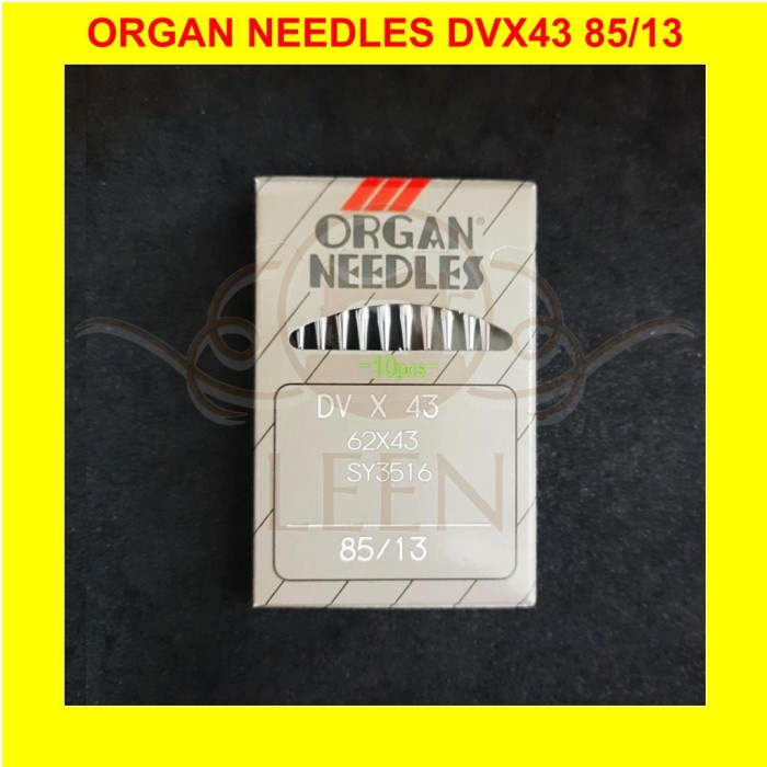 Jarum ORGAN DVx43 13 Overdeck DV X 43 Mesin Jahit Kam Kaos Bisban LEEN