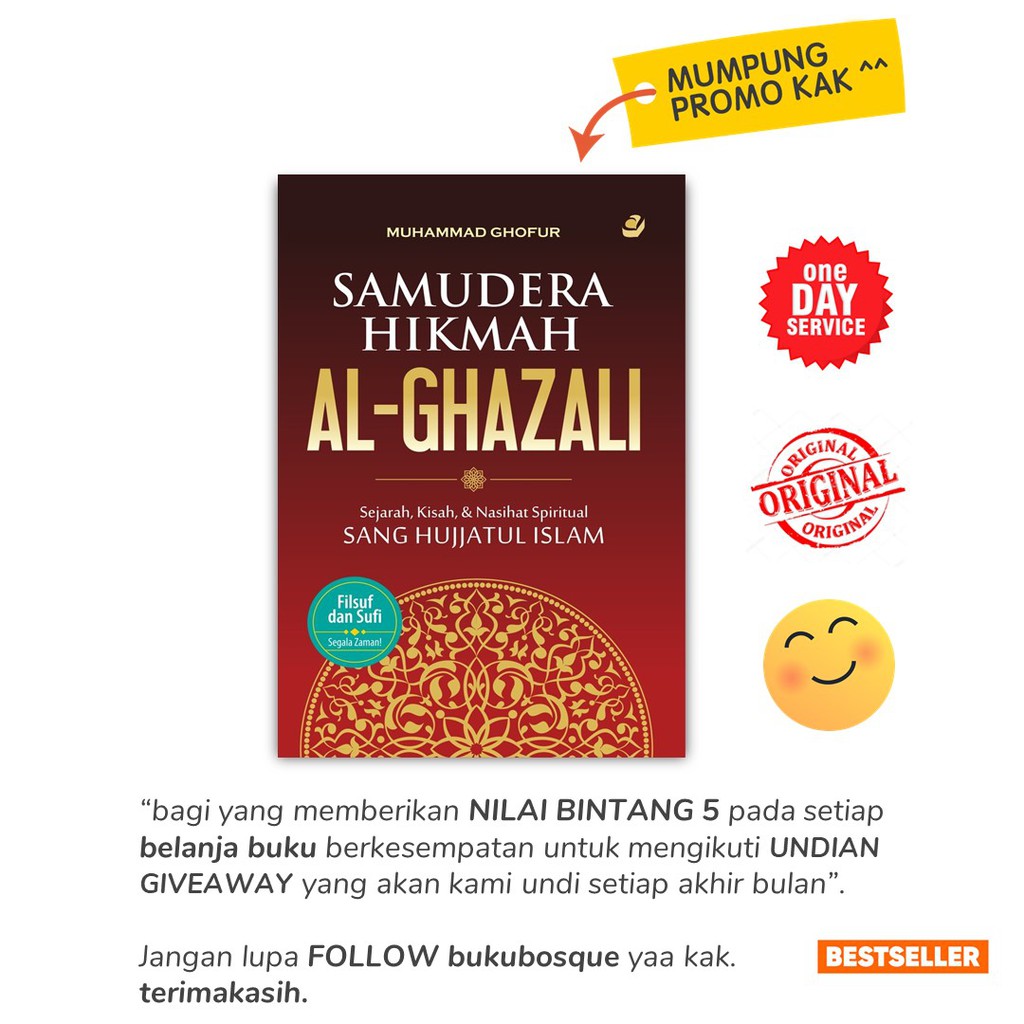 BEST SELLER  SAMUDERA HIKMAH AL-GHAZALI: SEJARAH, KISAH & NASIHAT SPIRITUAL