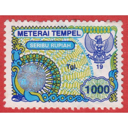 

Materai Rp 1.000 Pemakaian Tahun 1996 sd 1999
