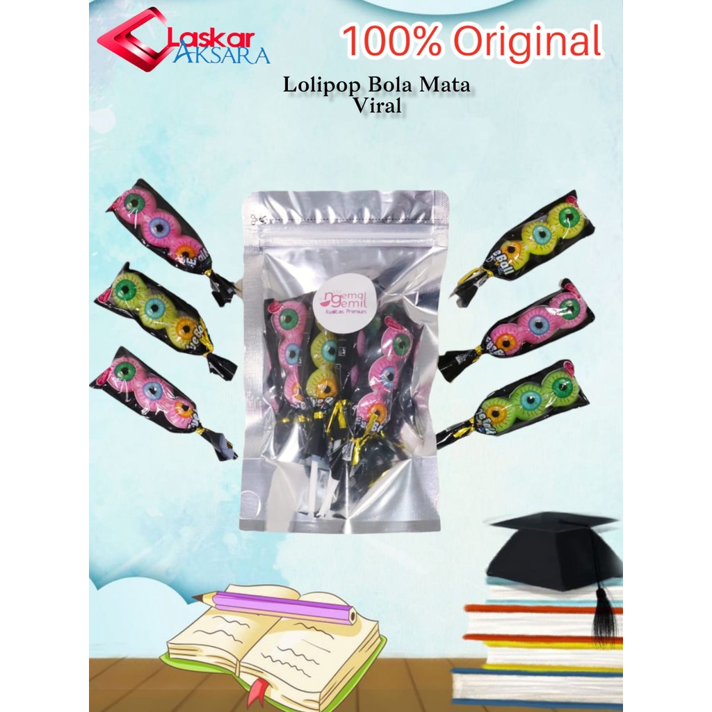 

Lolipop Bola Mata Viral 3in1 // Permen Termurah