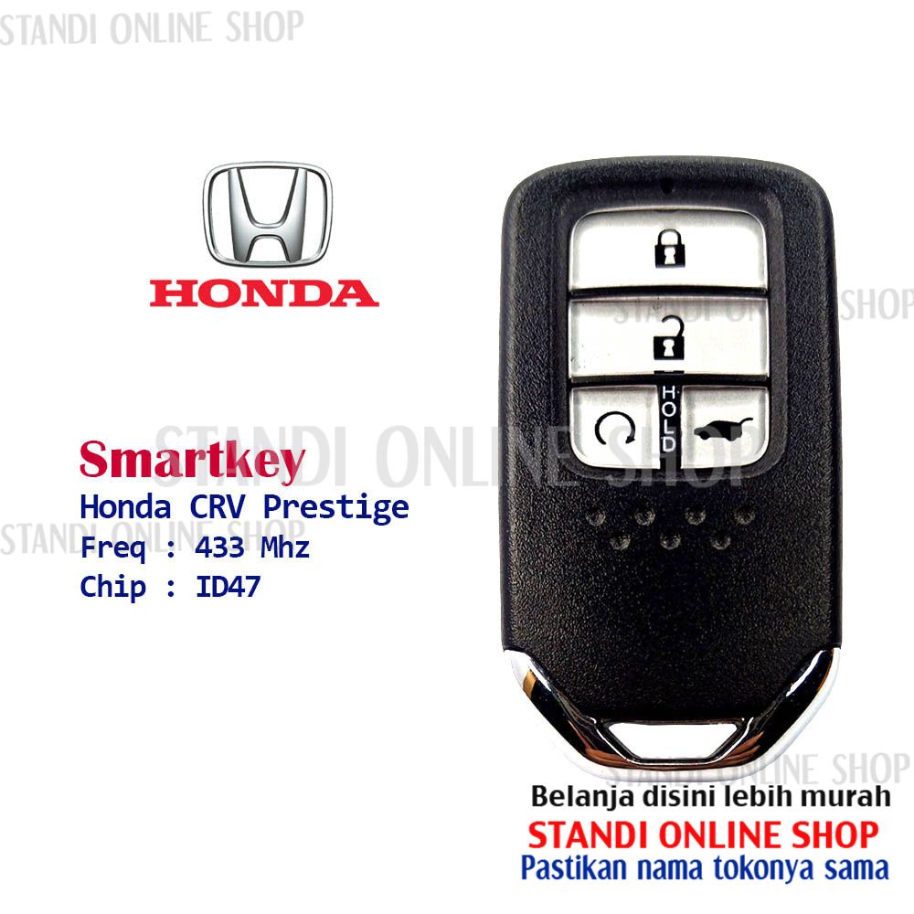 Remote Set Komplit Kunci Smartkey Honda CRV CR-V Turbo Prestige