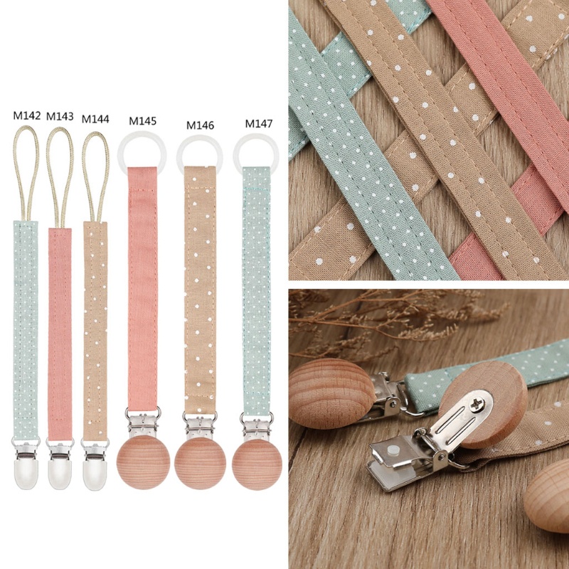 Mary Klip Holder Dot Empeng Bayi Bahan Katun Linen Untuk Hadiah Natal / Baby Shower