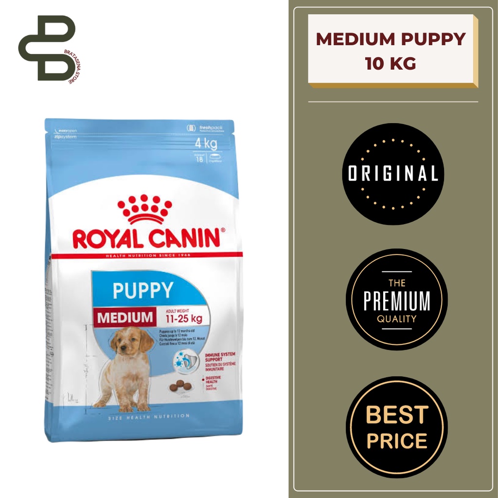 ROYAL CANIN MEDIUM PUPPY / MEDIUM JUNIOR 10KG FRESHPACK (KHUSUS GOJEK/GRAB)