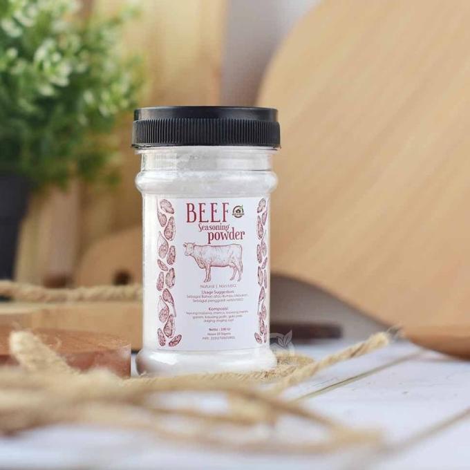 

Natural Beef Seasoning Powder ( Kaldu Sapi NON MSG ) 100 Gr