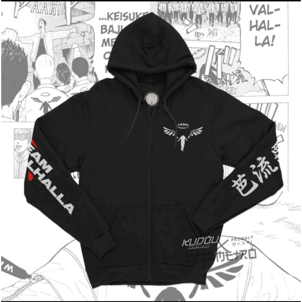 Jaket Vallhala team Tokyo Revengers /Hoodie pria best premium