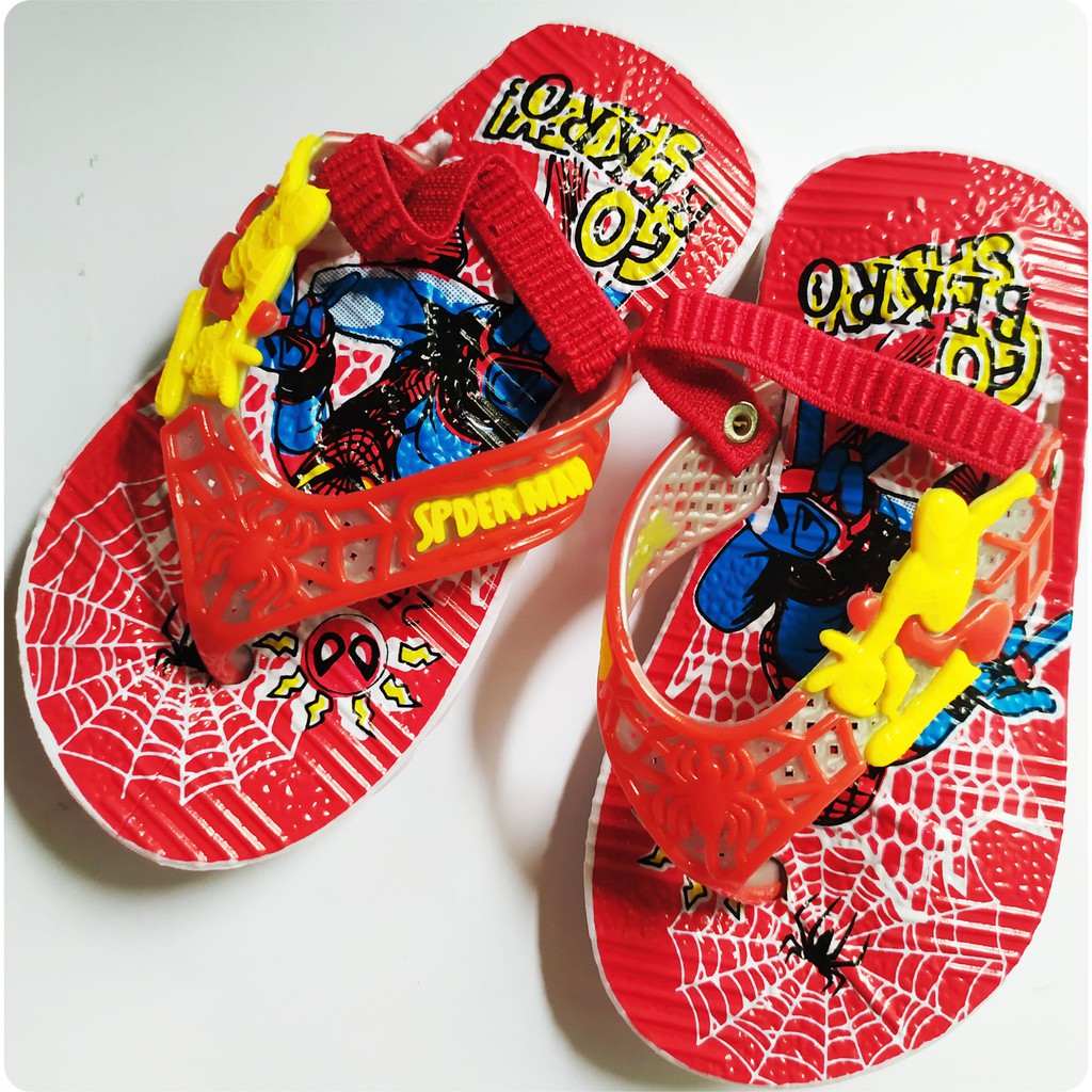 SANDAL ANAK TALI IKAT MOTIF CICIT BATMAN -TERKEREN DAN TERLARIS-BUNYI CIT-CIT