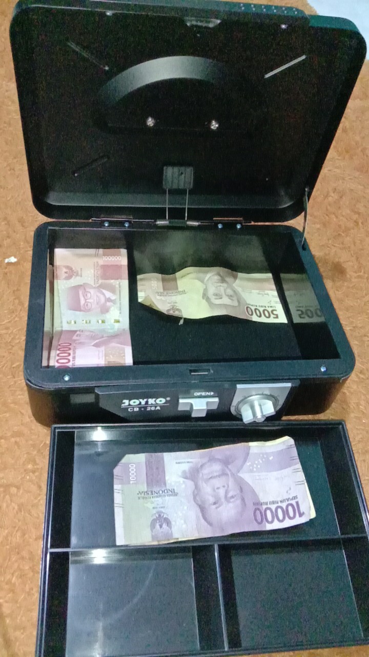 Cash Box Brankas Kotak Uang Cb 26 A Joyko Random