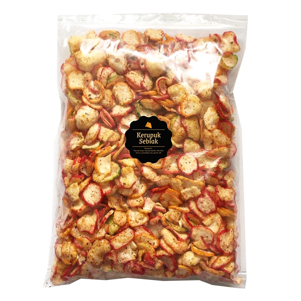 [DELISH SNACKS] Kerupuk Seblak Kencur (Grosir) 250gr 500gr 1 KG / Snack Cemilan Camilan Kiloan