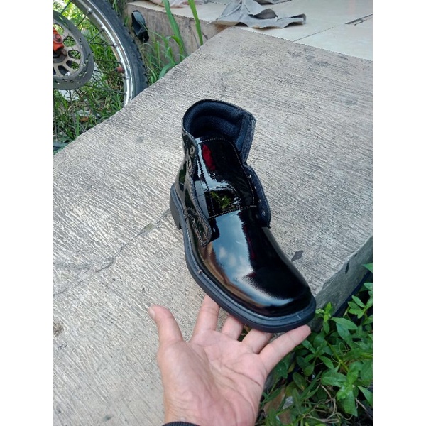 /garansi PDH asli /Sepatu PDH Pria Kulit Asli Sepatu SATPAM TNI POLISI SECURITY Pantofel casual berkualitas murah terbaru